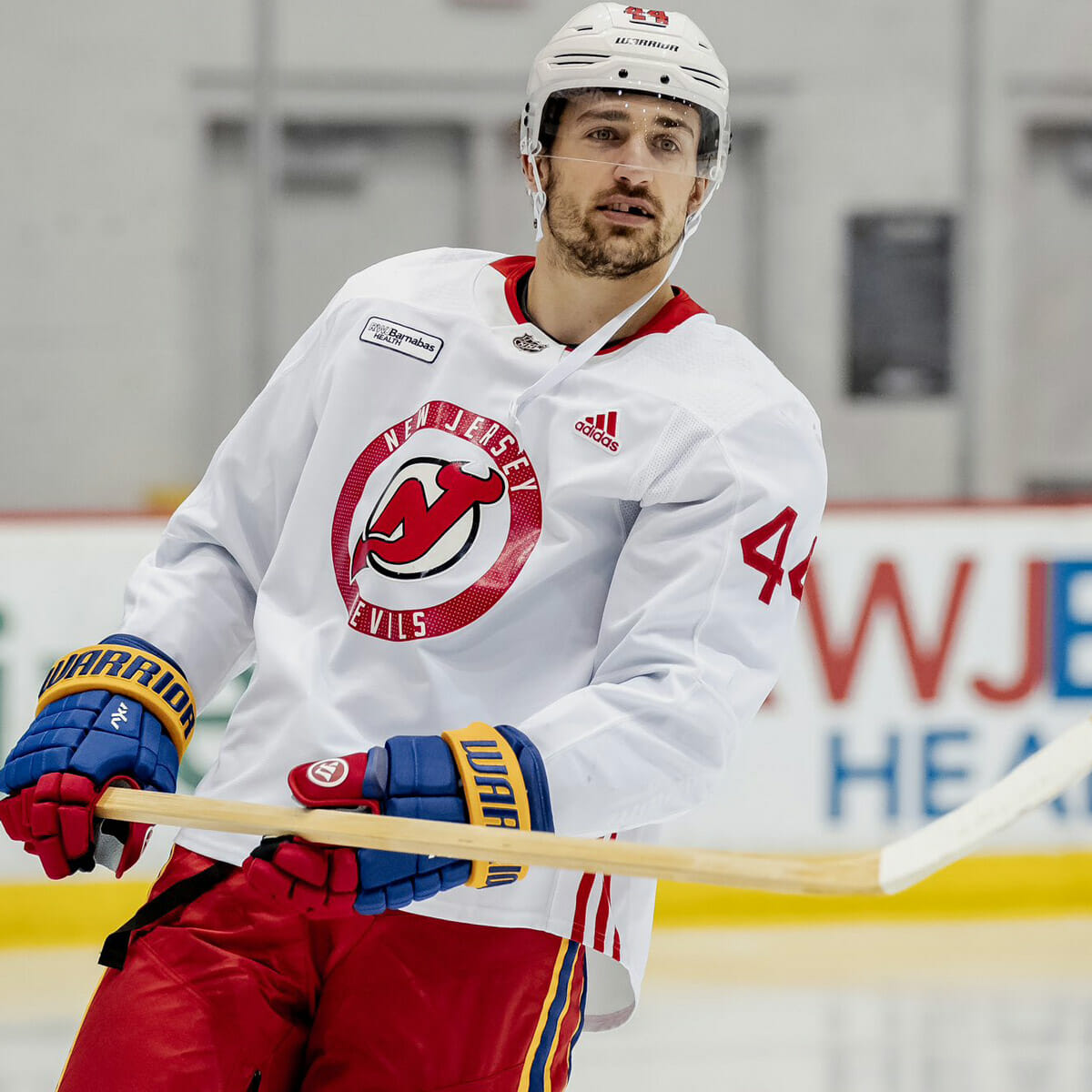 📸: Miles Wood practiced with his Devils teammates today for the first time  since trainnng camp! 🙌