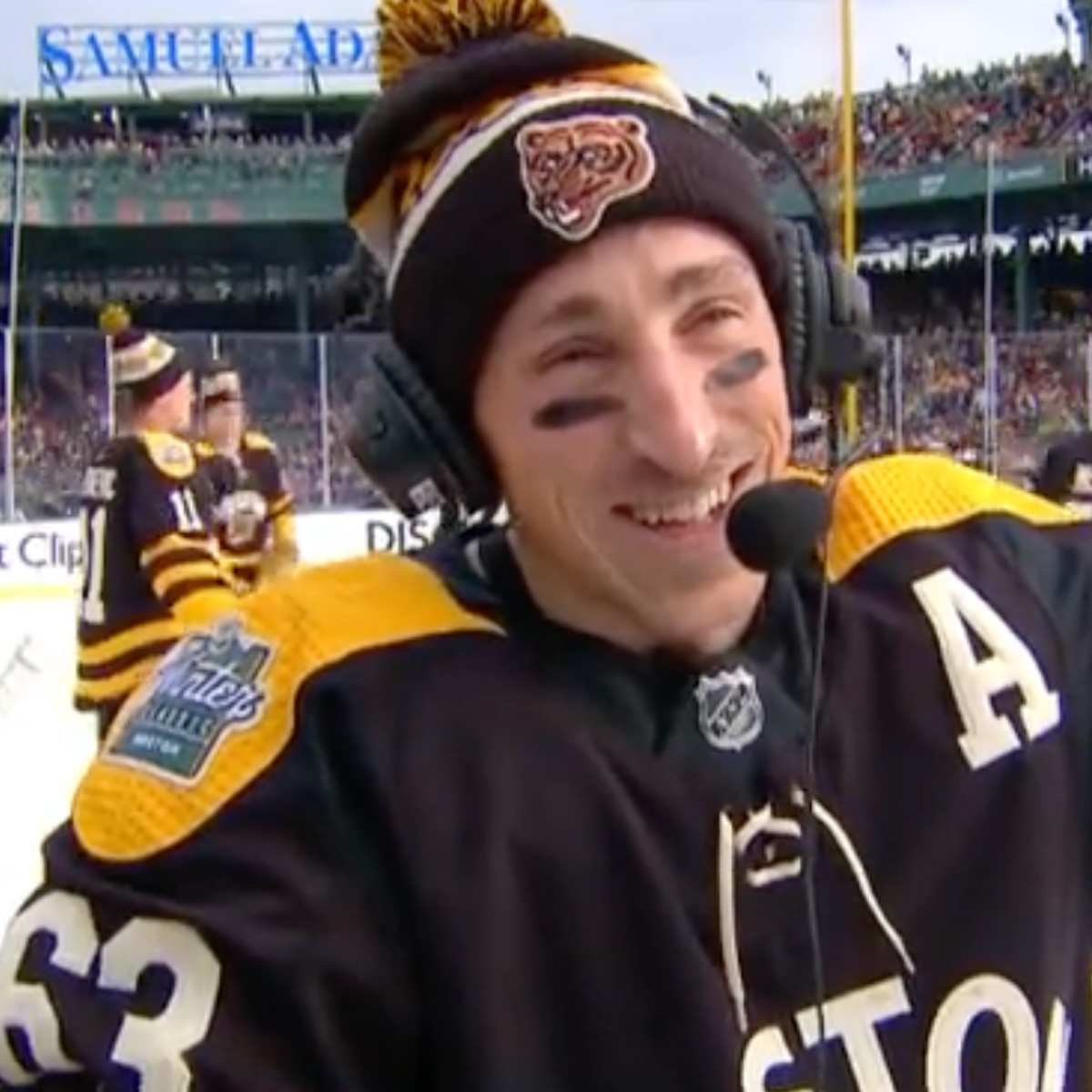 When a mic'd up Wes McCauley threatened Marchand in the most epic way, he  just couldn't stop laughing