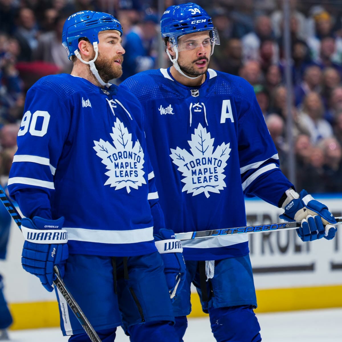 auston matthews & mitch marner. Toronto Maple Leafs  Maple leafs hockey,  Toronto maple leafs hockey, John tavares