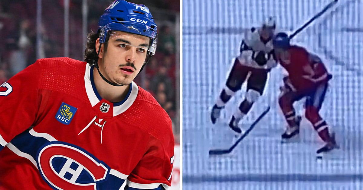 Arber Xhekaj of the Montreal Canadiens