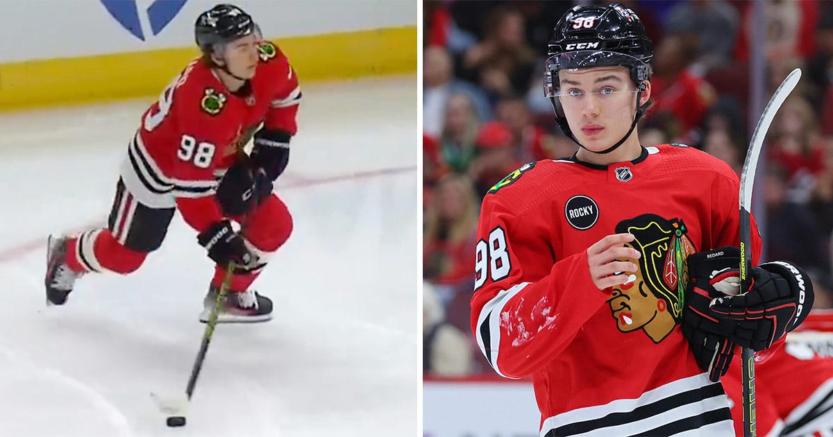 Connor Bedard of the Chicago Blackhawks
