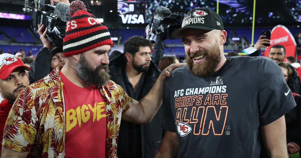 The Kelce brothers names the NHLer who could play in the NFL