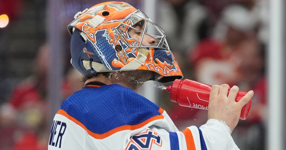 Stuart Skinner, goalie of the Edmonton Oilers