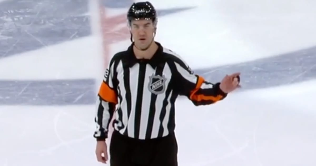 NHL referee Cody Beach