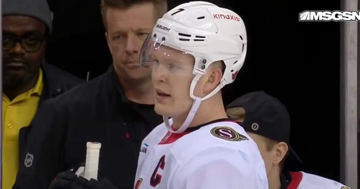 Brady Tkachuk of the Ottawa Senators