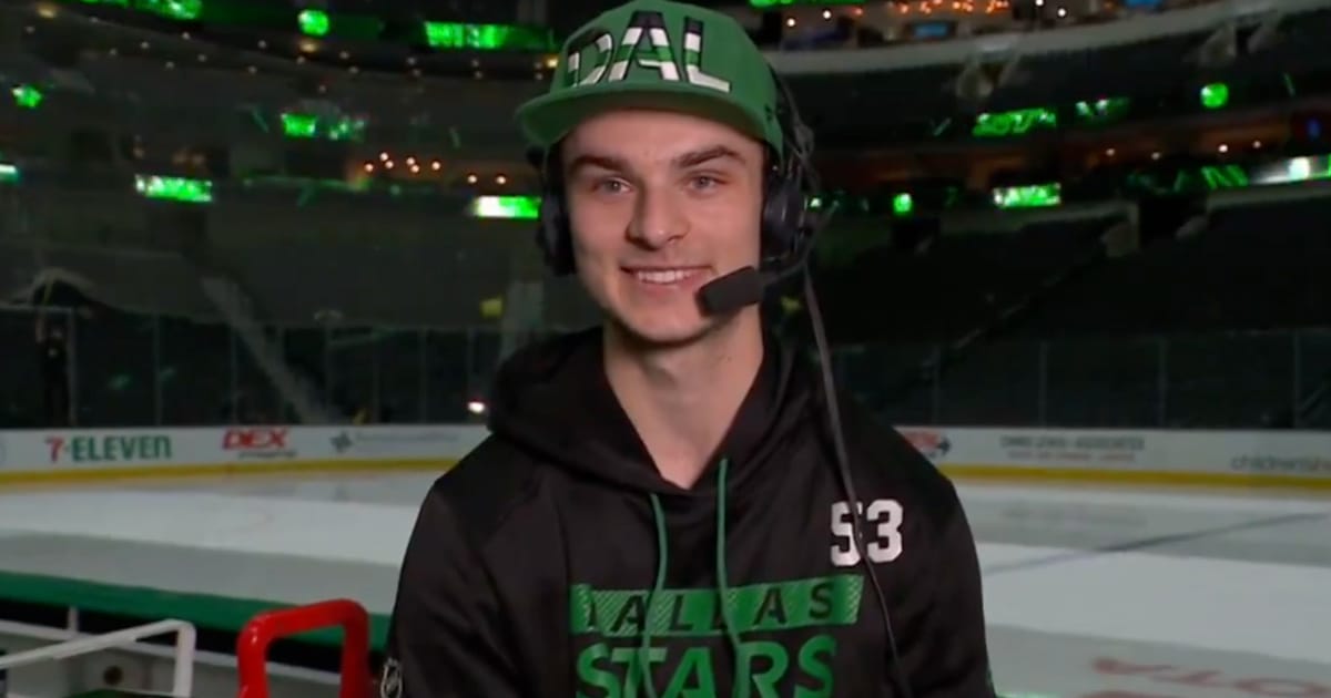 Wyatt Johnston of the Dallas Stars