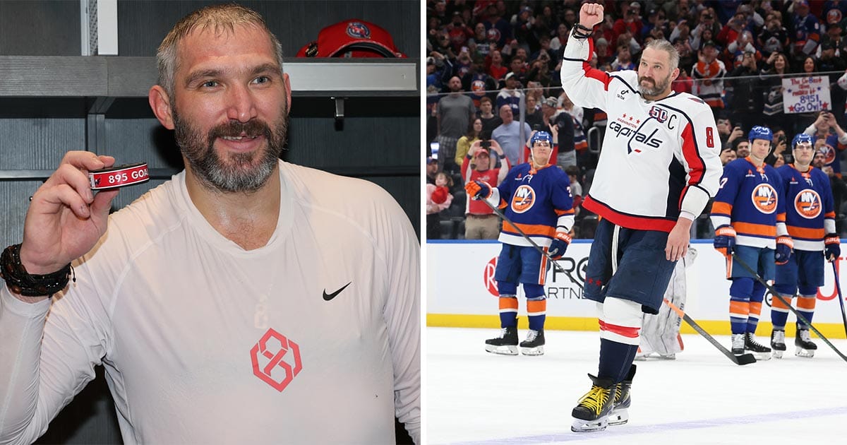 Alex Ovechkin after breaking NHL goal-scoring record