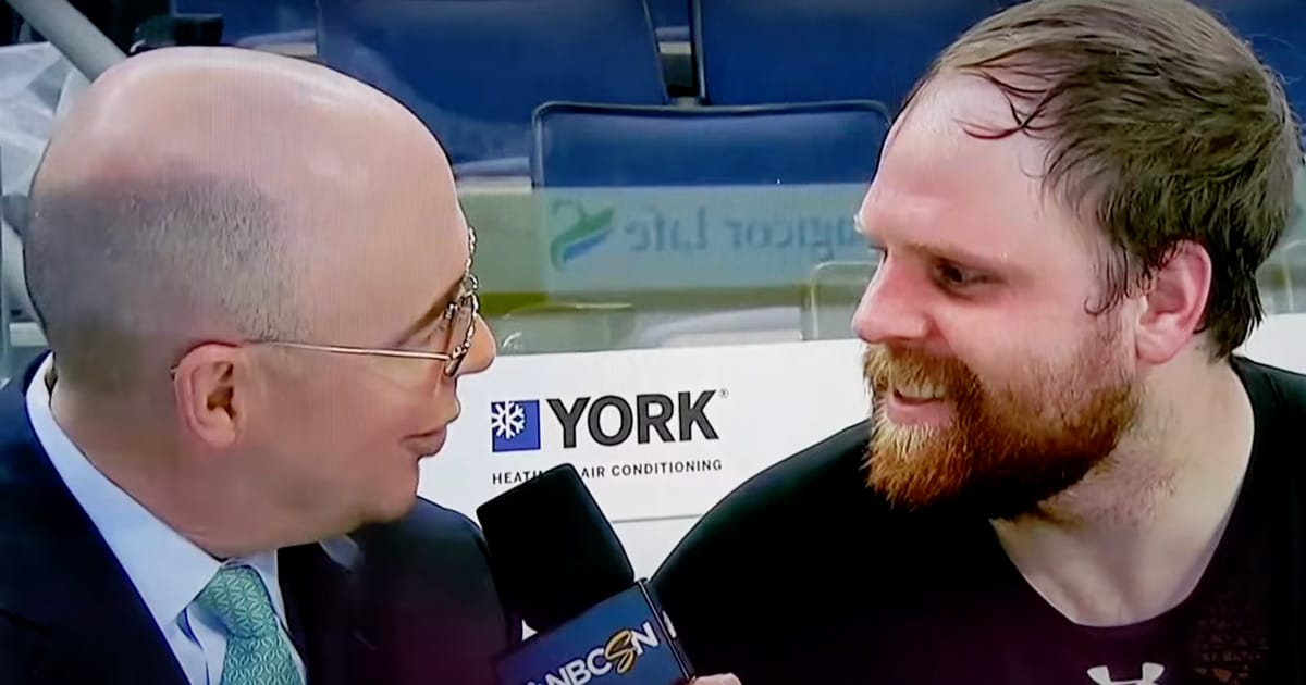 Former NHLer Phil Kessel in TV interview