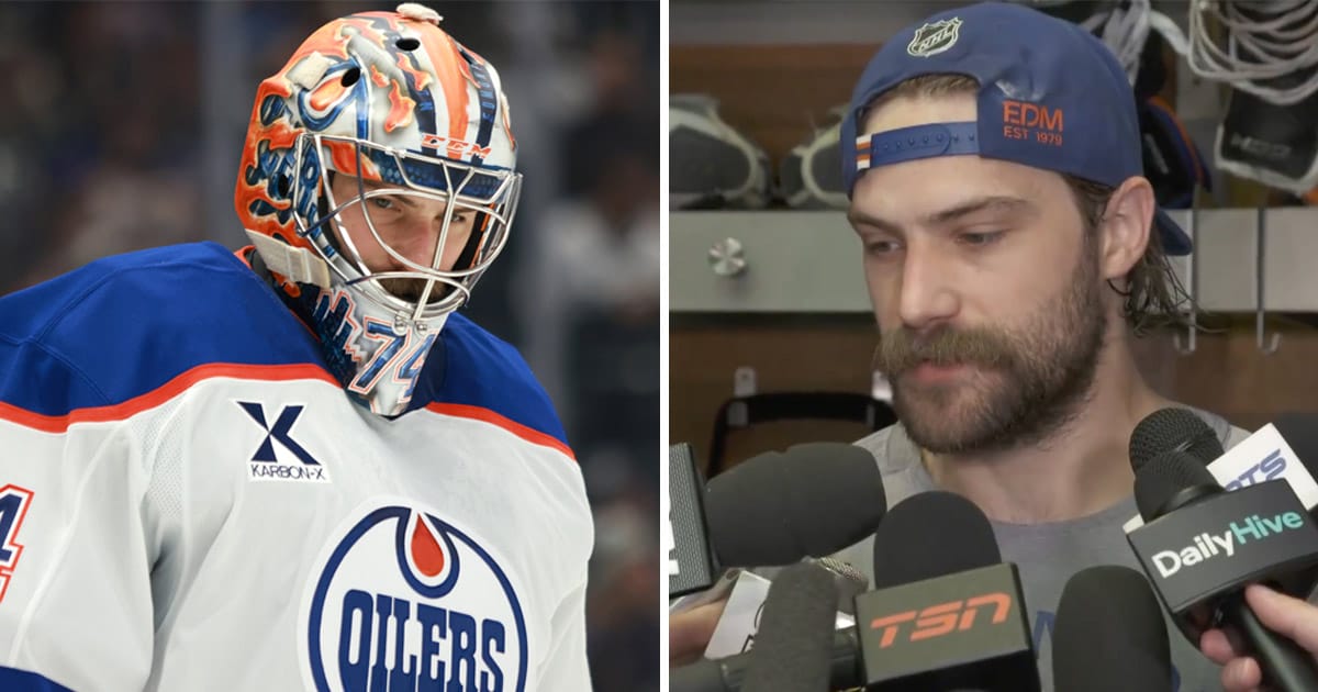 Edmonton Oilers' Stuart Skinner