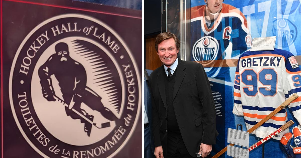 Wayne Gretzky's Hall of Fame exhibit has been vandalized
