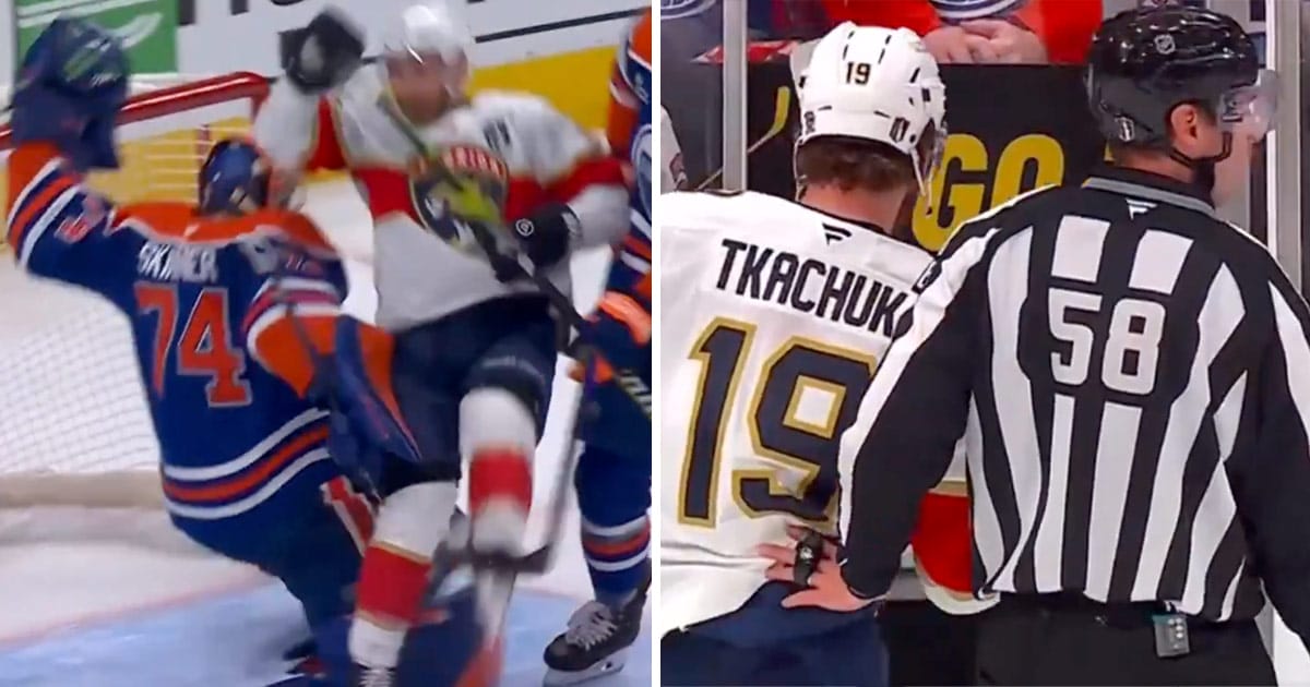 Matthew Tkachuk slammed after Sam Bennett's goalie interference