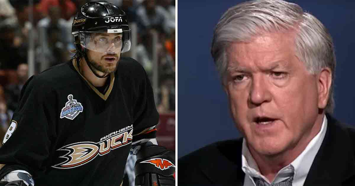 Teemu Selänne and Brian Burke