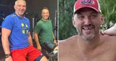 Darius Kasparaitis and Alexander Ovechkin