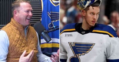 Martin Brodeur and Jordan Binnington