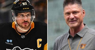 Sidney Crosby and Ben McDonald