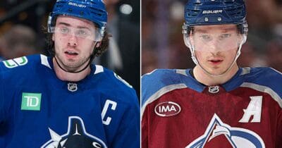 Quinn Hughes and Cale Makar