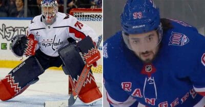 Charlie Lindgren and Mika Zibanejad