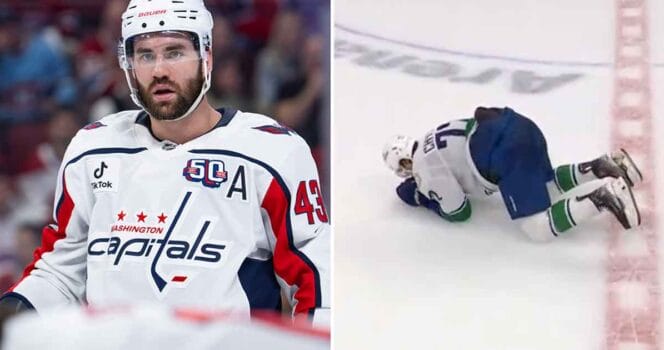 Tom Wilson and Filip Chytil