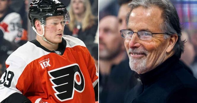 John Tortorella and Matvei Michkov