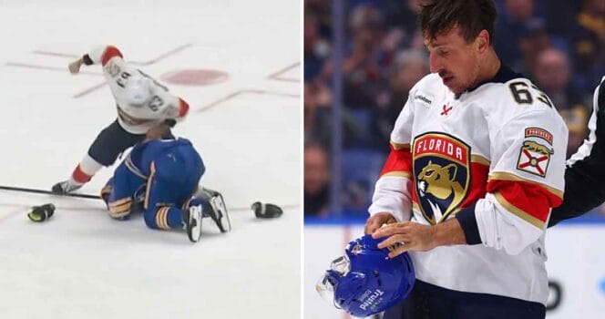 Brad Marchand and Rasmus Dahlin