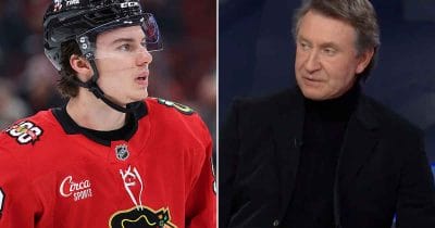 Connor Bedard and Wayne Gretzky