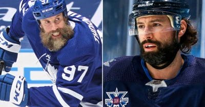 Joe Thornton and Nate Thompson