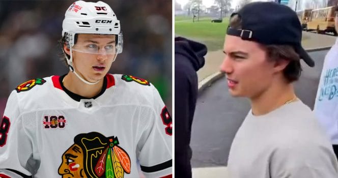 Connor Bedard called out by fans for his behavior in viral video.