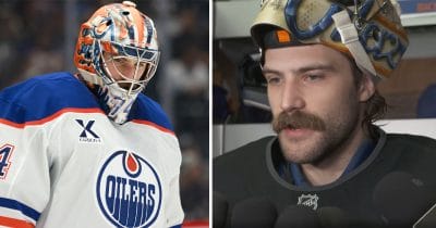 Stuart Skinner got a brutal question from reporter