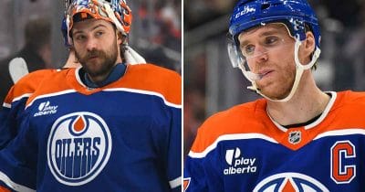 Stuart Skinner and Connor McDavid