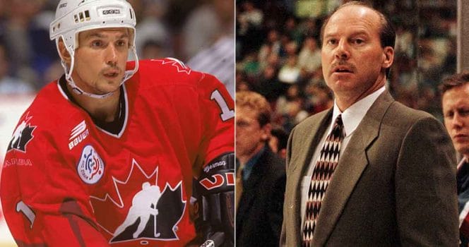Steve Yzerman and Mike Keenan