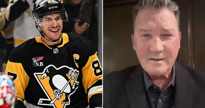 Sidney Crosby and Mario Lemieux