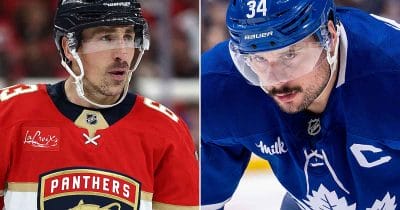 Brad Marchand and Auston Matthews