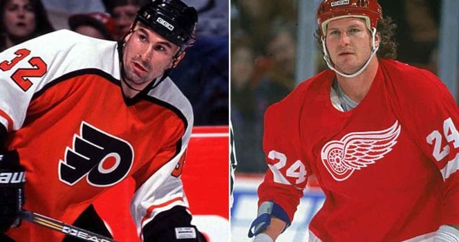 Craig Berube and Bob Probert