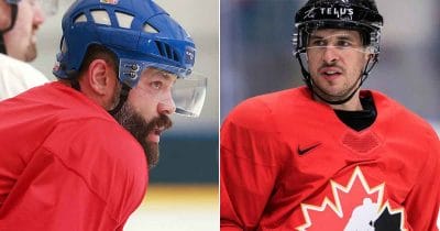 Radko Gudas and Sidney Crosby