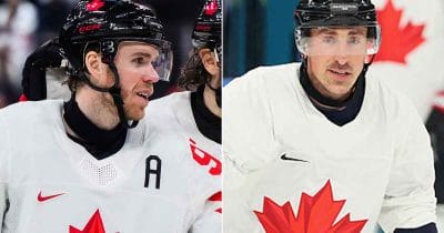 Connor McDavid and Brad Marchand
