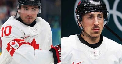 Nick Suzuki and Brad Marchand