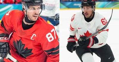 Sidney Crosby and Brad Marchand