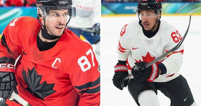 Sidney Crosby and Brad Marchand