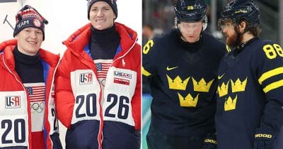 Matthew Tkachuk, Brady Tkachuk, Rasmus Dahlin and William Nylander