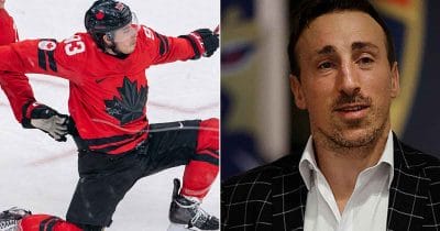 Mitch Marner and Brad Marchand