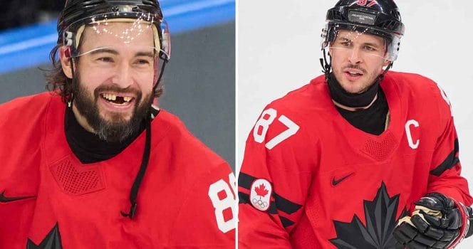 Drew Doughty and Sidney Crosby