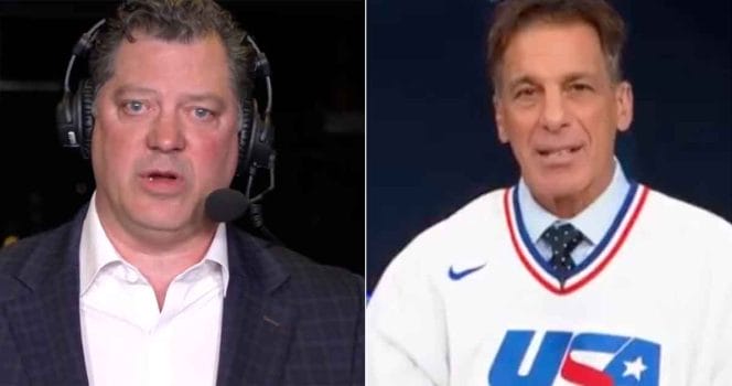 Bill Guerin and Chris Chelios