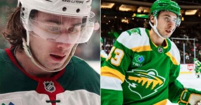Quinn Hughes and Jason Robertson