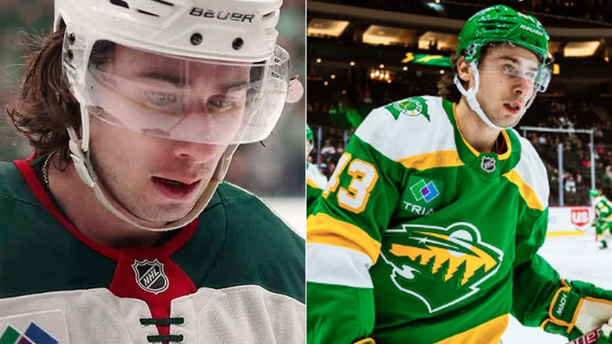 Quinn Hughes and Jason Robertson