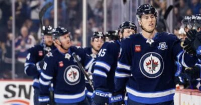 Winnipeg Jets celebrate
