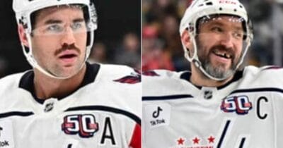 Tom Wilson and Alexander Ovechkin