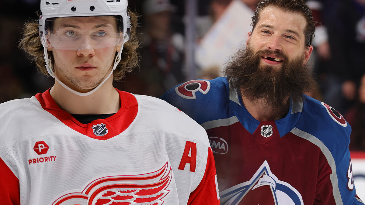 Moritz Seider in awe of Brent Burns' iron man chase