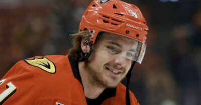 Leo Carlsson of the Anaheim Ducks