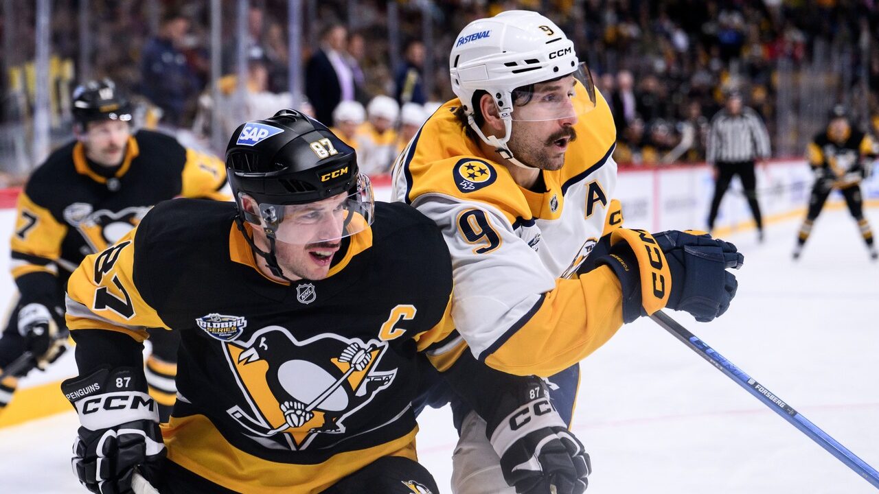 Sidney Crosby and Filip Forsberg