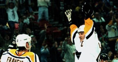 Mario Lemieux of the Pittsburgh Penguins